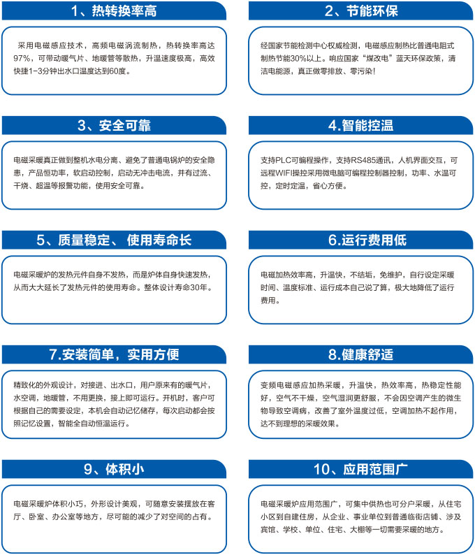 電磁采暖爐的優勢 電磁采暖爐的優勢