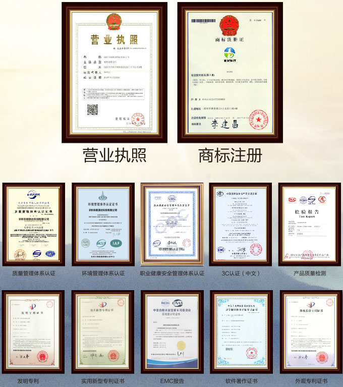 碧源達資質榮譽證書1 碧源達資質榮譽證書1