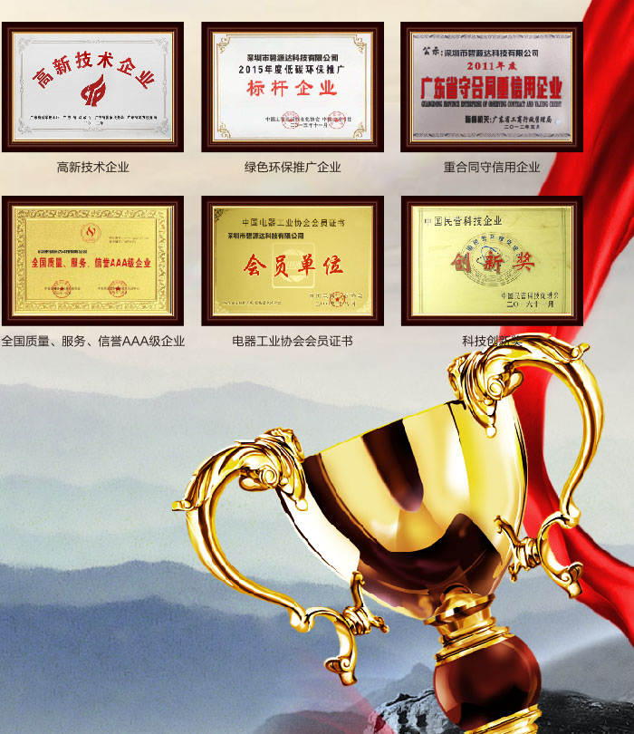 碧源達資質榮譽證書2 碧源達資質榮譽證書2